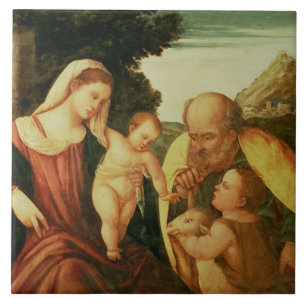 Holy Family with St. John Tile