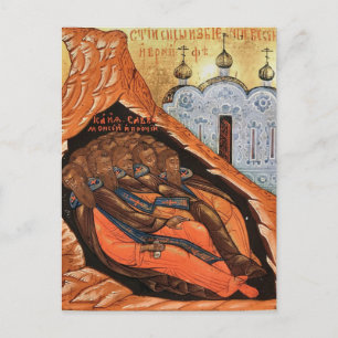 Holy Fathers Slain at Sinai and Raithu Icon Postcard