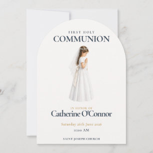 Holy First Communion Girl Invitation
