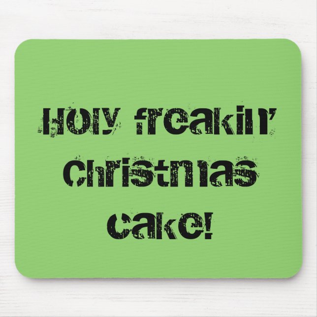 Holy freakin' Christmas cake Orphan Black quote Mouse Mat (Front)