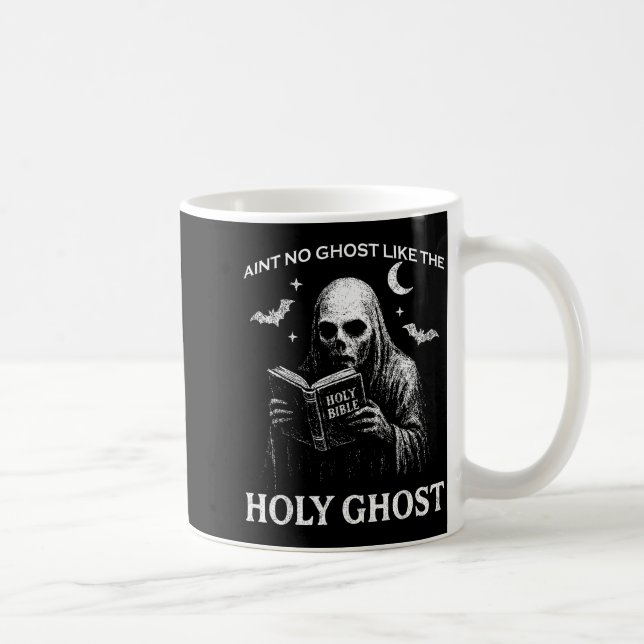 Holy Ghost Creepy Realistic Distressed Halloween B Coffee Mug (Right)