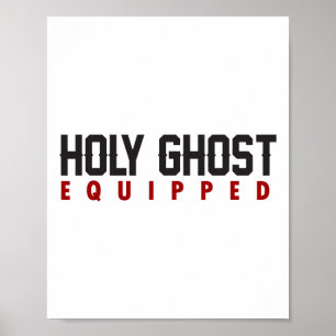 Holy Ghost Equipped Ghost Halloween Spooky Season Poster