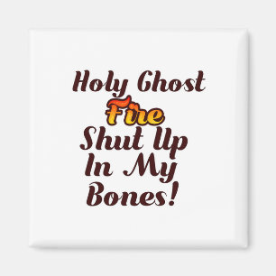 Holy Ghost Fire Ghost Halloween Spooky Season Magnet