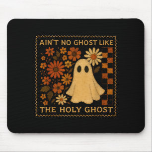 Holy Ghost Funny Fall Floral Retro Christian Faith Mouse Mat