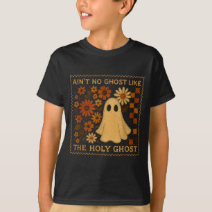 Holy Ghost Funny Fall Floral Retro Christian Faith T-Shirt
