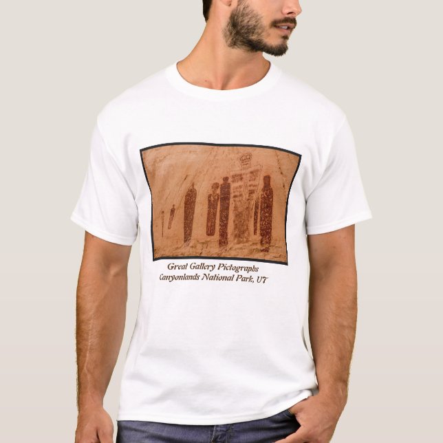 Holy Ghost Pictograph of Horseshoe Canyon T-Shirt (Front)