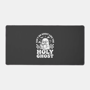 Holy Ghost Retro Halloween Ghost Design_1 Desk Mat