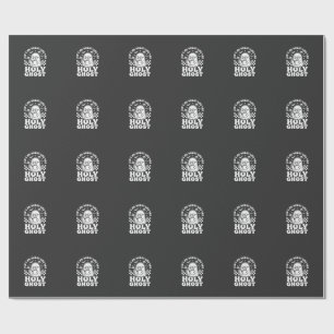 Holy Ghost Retro Halloween Ghost Design_1 Wrapping Paper