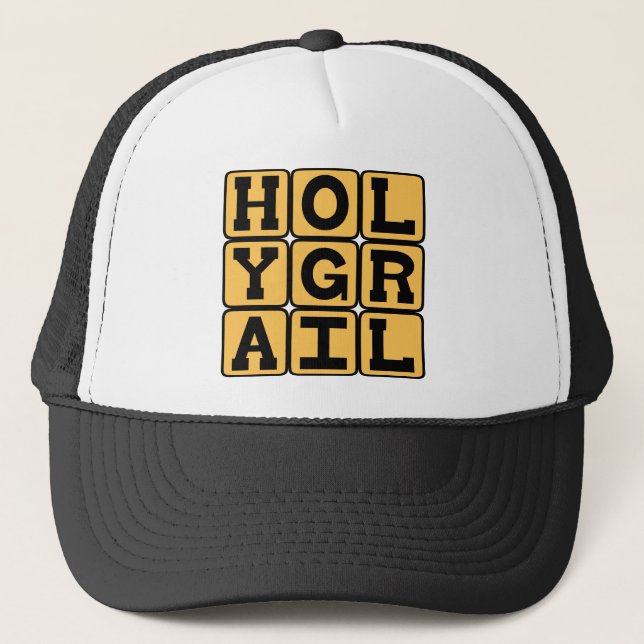 Holy Grail, Cup From Last Supper Trucker Hat (Front)