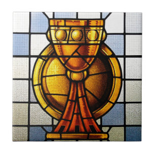 Holy Grail Stained Glass - Sacrament Tile