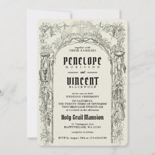 Holy Grail Wedding Invitation