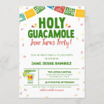 Holy Guacamole 40th Birthday Fiesta Invitation<br><div class="desc">Please use the Zazzle design tool to "Personalise" this custom invitation. If you would like custom colours or designs beyond what is offered within the Zazzle design tool,  feel free to contact me.</div>