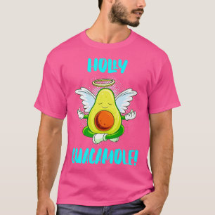Holy Guacamole Angel Religion Vegan Funny Avocado T-Shirt