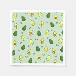Holy Guacamole Avocado Green Baby Shower Birthday Napkin