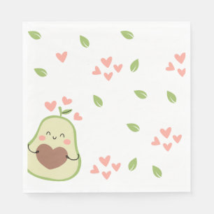 Holy Guacamole Baby Shower Happy Avocado  Napkin