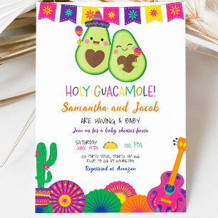 Holy Guacamole Baby Shower Invitation