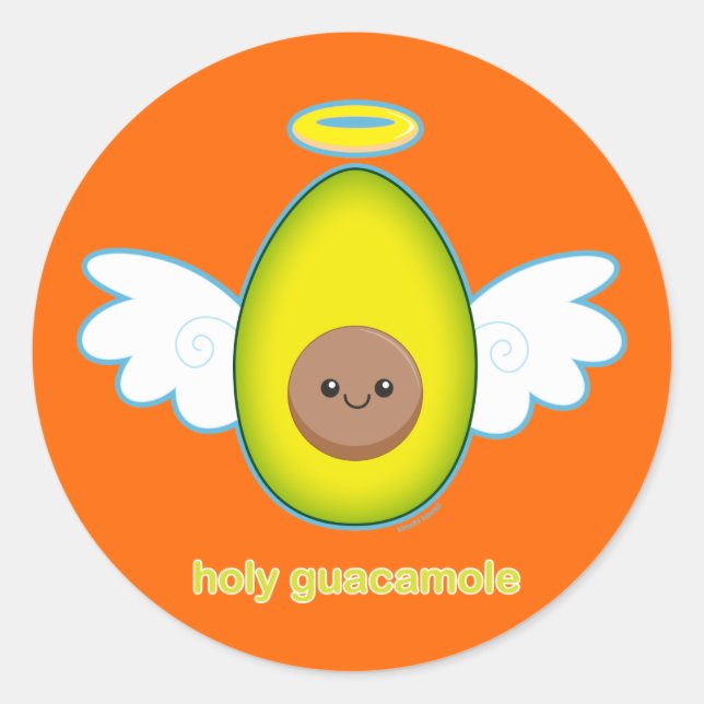 Holy Guacamole Classic Round Sticker (Front)