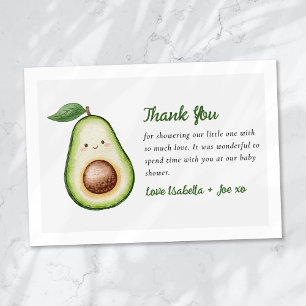 Holy Guacamole Cute Funny Baby Shower Thank You Card