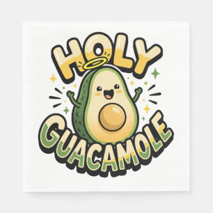 Holy Guacamole Cute Kawaii Avocado Napkin