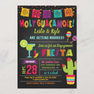 Holy Guacamole Fiesta Engagement Shower Invitation