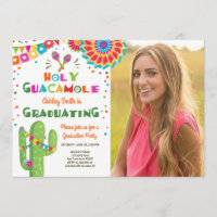 Holy Guacamole Fiesta Graduation Invitation party