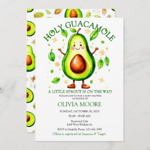 Holy Guacamole Fiesta Theme Boy or Girl Sprinkle  Invitation
