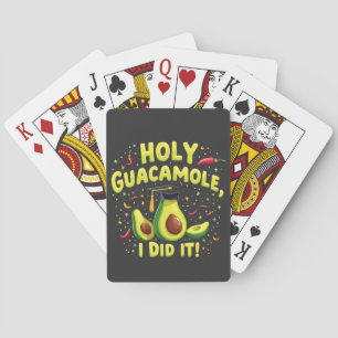 Holy Guacamole I Did It Graduation Cinco De Mayo Playing Cards