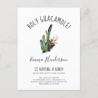 Holy Guacamole Mexican Cactus Baby Shower