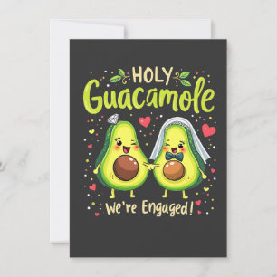 Holy Guacamole We're Engaged Couples Bride Invitation