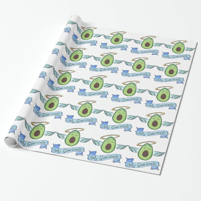 Holy Guacamole! Wrapping Paper (Unrolled)
