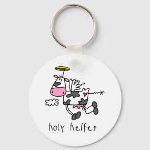 Holy Heifer Tshirts and Gifts Key Ring