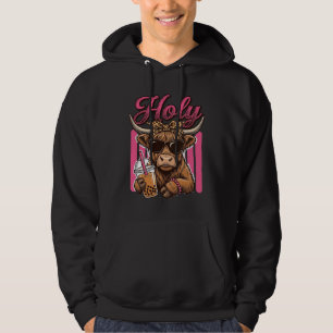 Holy Highland Cow Vintage Boba Tea Shirt Design_1