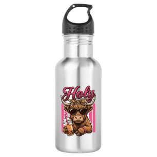 Holy Highland Cow Vintage Boba Tea Shirt Design_1 532 Ml Water Bottle