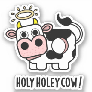 Holy Holey Cow Funny Animal Pun