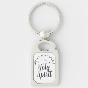 Holy Holiday Spirit Christian Religious Christmas Key Ring