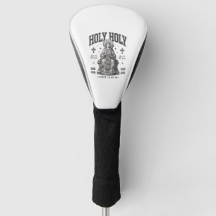 Holy Holy Vintage Engraving Religious Shirt Design Golf Head Cover