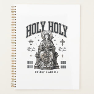 Holy Holy Vintage Engraving Religious Shirt Design Planner
