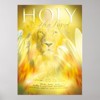 HOLY IS THE LORD - Christian art poster