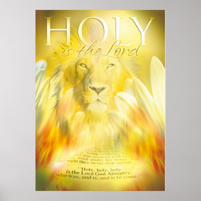 HOLY IS THE LORD - Christian art poster (Front)