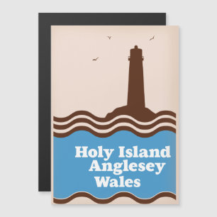 Holy Island, Anglesey, Wales travel poster