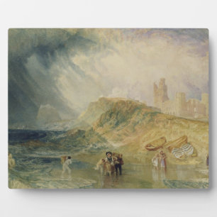 Holy Island, Northumberland, c.1820 (oil on canvas Plaque