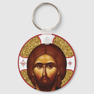 Holy  jesus Christ Orthodox Icon Key Ring