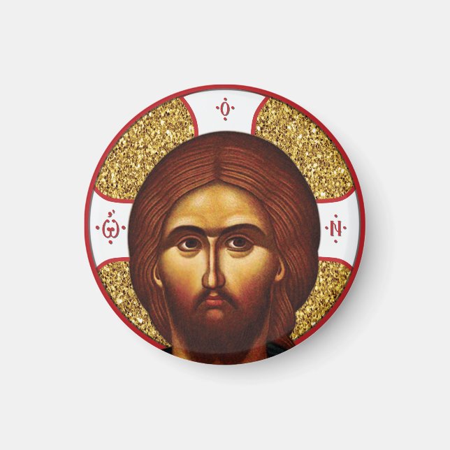 Holy  jesus Christ Orthodox Icon Magnet (Front)