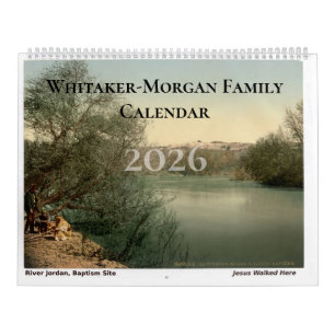 Holy Land Bible Scenes Christian Church Family  Calendar