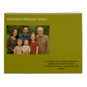 Holy Land Bible Scenes Christian Family Calendar