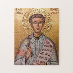 Holy Martyr St. Alexander Schmorell Orthodox Icon Jigsaw Puzzle