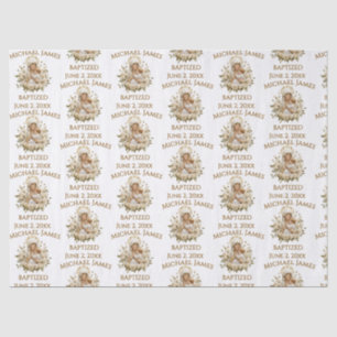 Holy Mary With Child  Jesus Baptism Tissue Paper