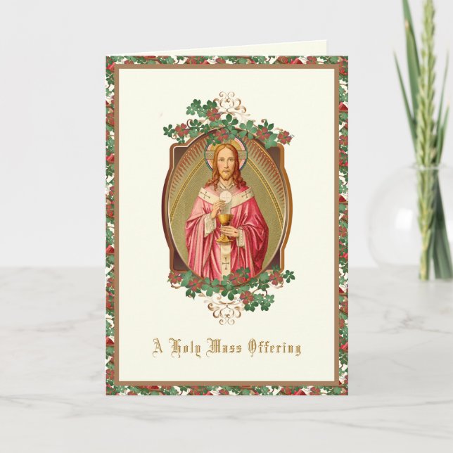 Holy Mass Offered for Your Intentions Card (Front)