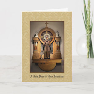 Holy Mass Offering St. Padre Pio Card