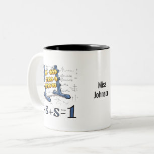 Holy Math! Personalised timeless colourful design Two-Tone Coffee Mug